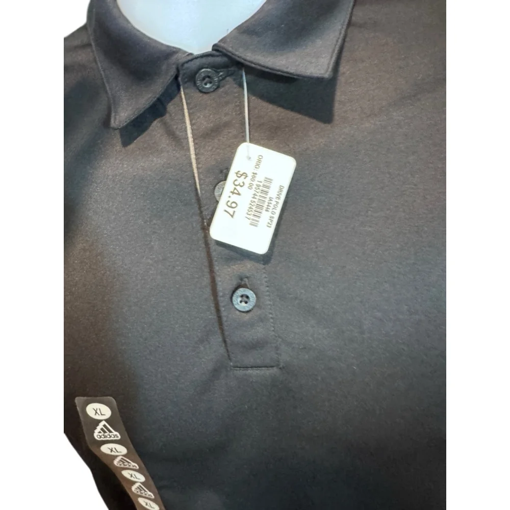 Men's Adidas golf Polo Shirt XL Black f22